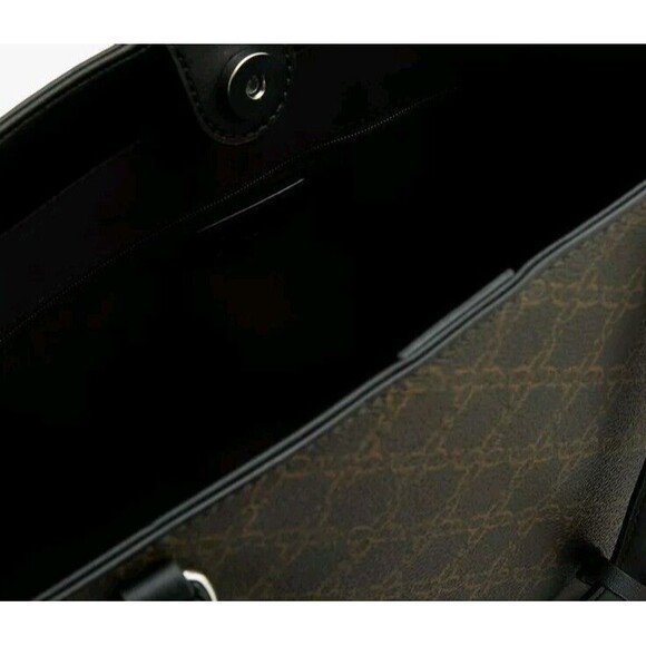 Nine West Bryn Magnetic Snap Closure Tote Bag - Brown - Picture 6 of 6